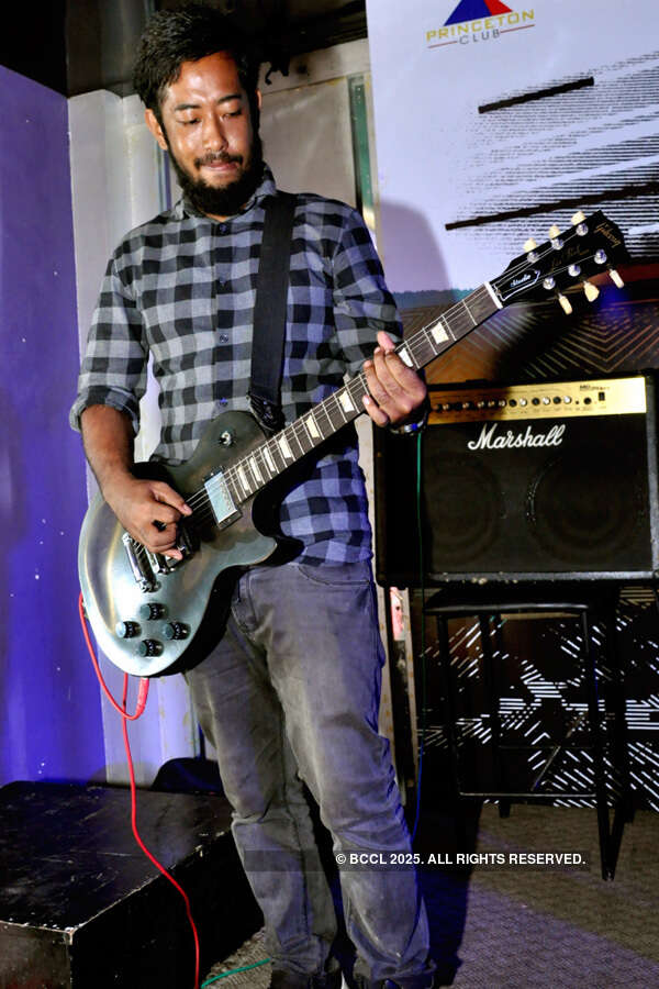 Dibya Raj Mukhia during a rock and roll night