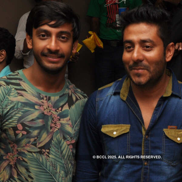 Bonny Sengupta and Raj Chakrabarty during the premiere of Bengali film Besh Korechi Prem Korechi
