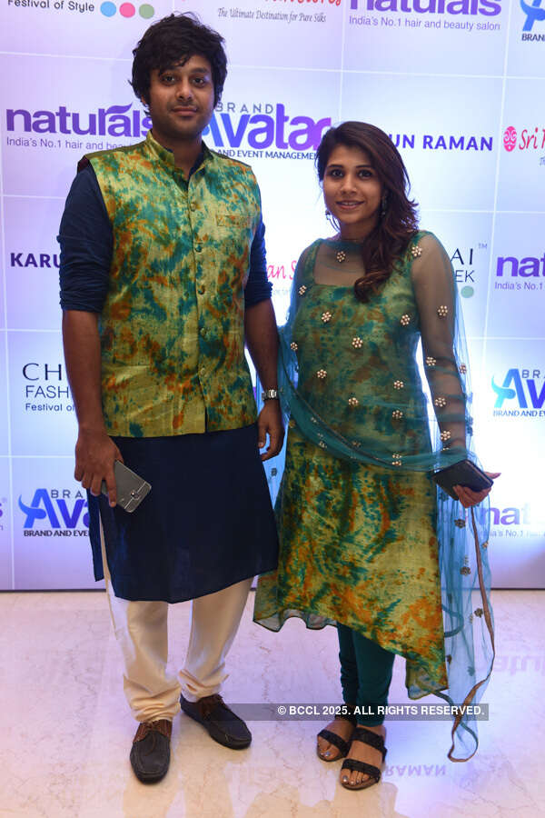 Sandeep and Ekta during the Chennai Fashion Week