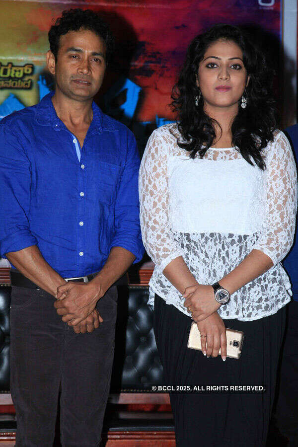 Sharan and Haripriya during the press meet