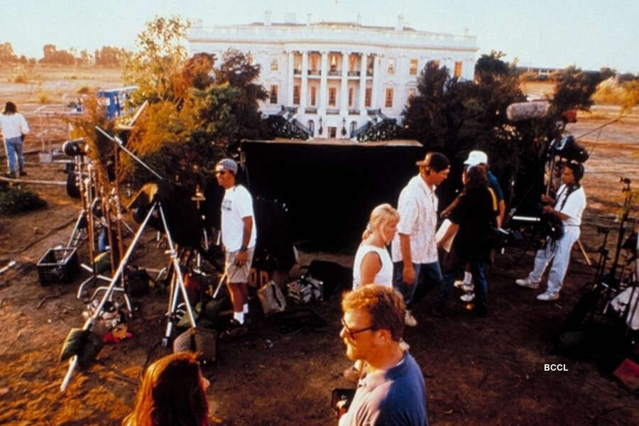 White House - Independence Day: A model of the White House was used