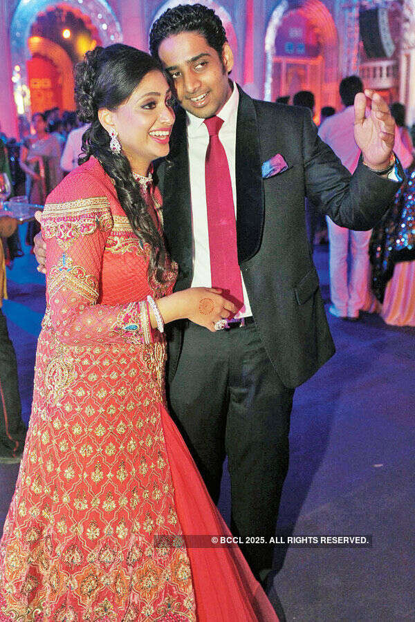 Snowy and Sarthak Goel during the wedding