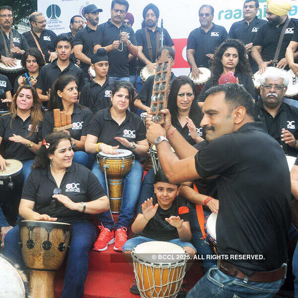 OSA Drum Circle perform at the TOI stage