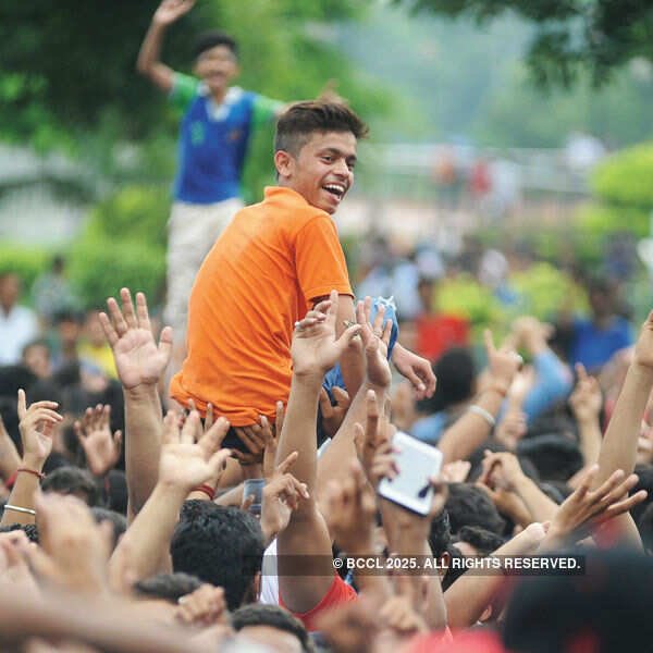 A participant during the Raahgiri Day