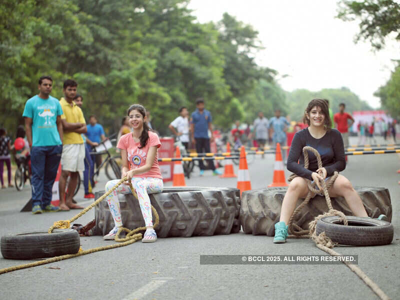 Participants during a Raahgiri Day