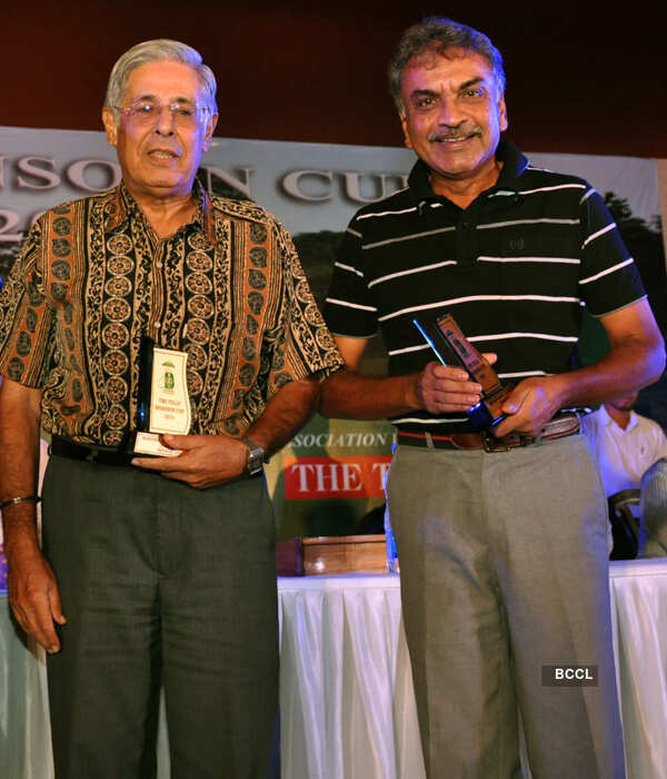 NN Framjee and Prasad Naidu during the Tolly Monsoon Cup