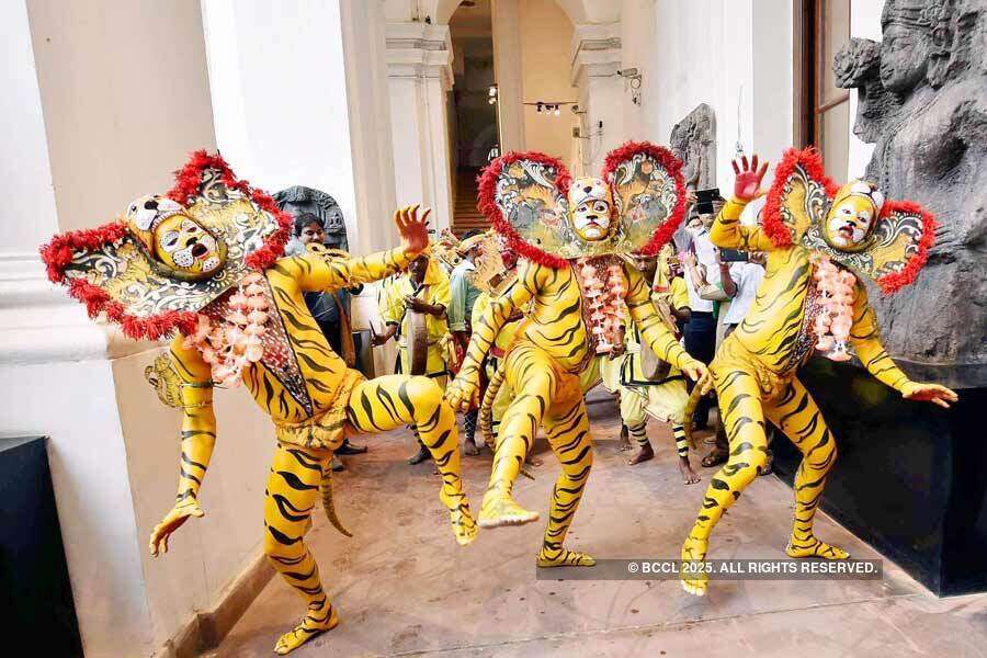 Traditional tiger dancer