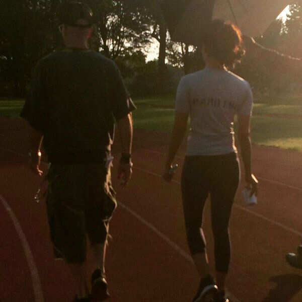 Priyanka Chopra on the sets of American thriller TV series