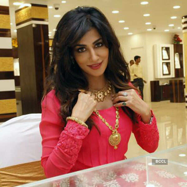 Chitrangada Singh gets clicked during the inauguration