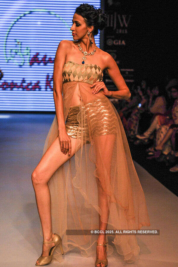 Alesia Raut showcases a creation