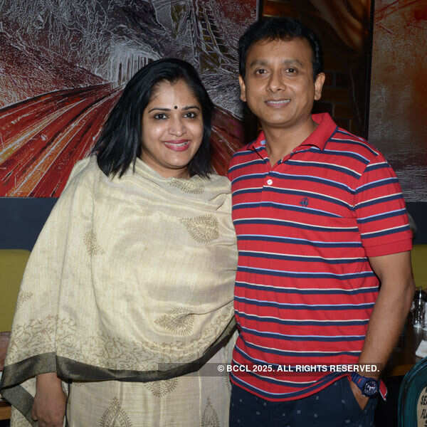 Priya and Unnikrishnan during the launch party