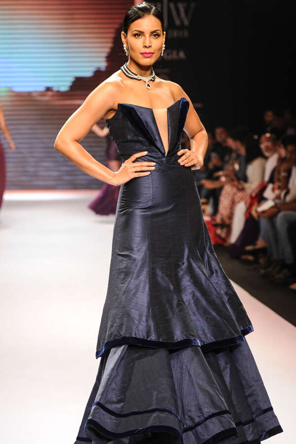 Deepti Gujral showcases a creation by AAKS