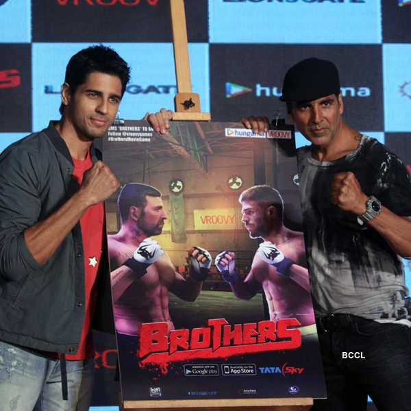 Akshay and Sidharth launch Brothers game