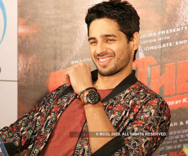 Sidharth Malhotra during the press conference