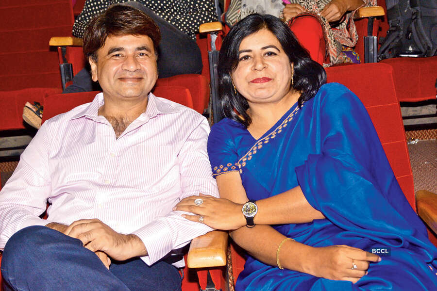 Qazi Mairaj and Sabiha Ahmad during the musical evening