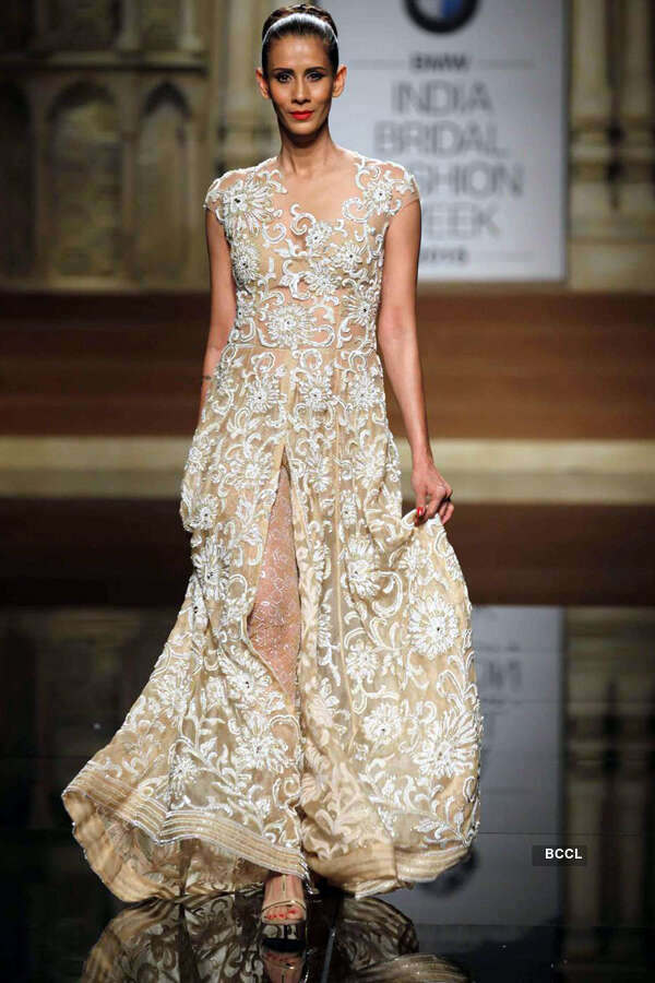 Kavita Kharayat walks the ramp for designers