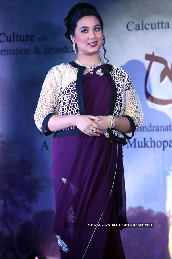 Shreyasi Mukherjee during the event Shesher Kobita