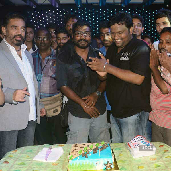 Kamal Haasan during the wrap-up party of Tamil movie