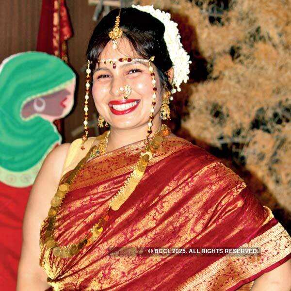 Sakhi smiles for a photo during Brides of India themed Teej party