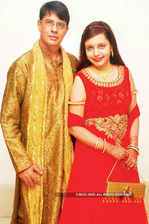 Kamal and Ruchi Jain during the Teej