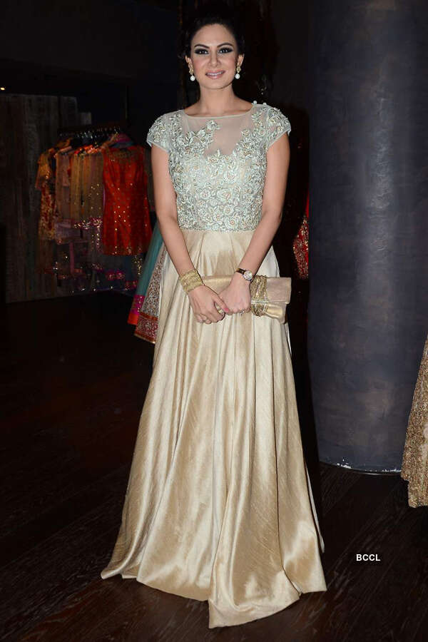 Aanchal Kumar during Shyamal and Bhumika&rsquo;s new wedding line launch