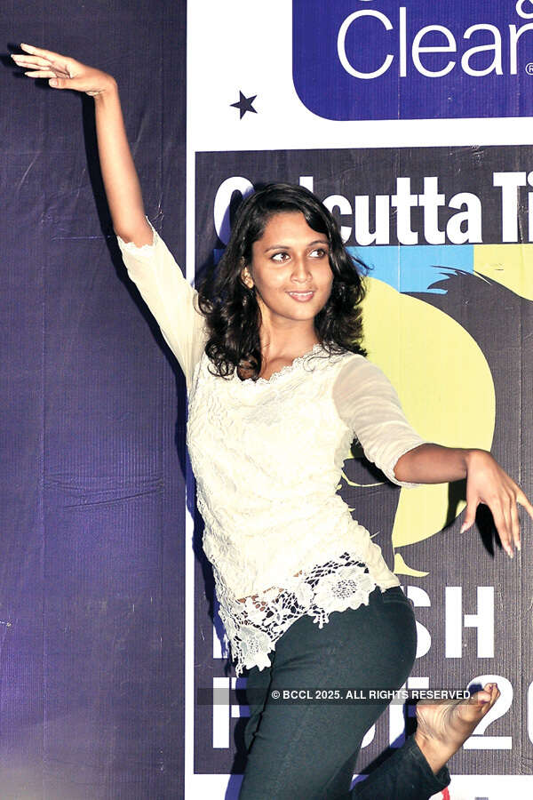 Paulomi Chatterjee, second runner-up, during the Clean & Clear Calcutta Times Fresh Face 2015 auditions