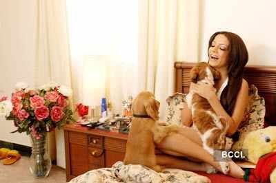 Celina with pets