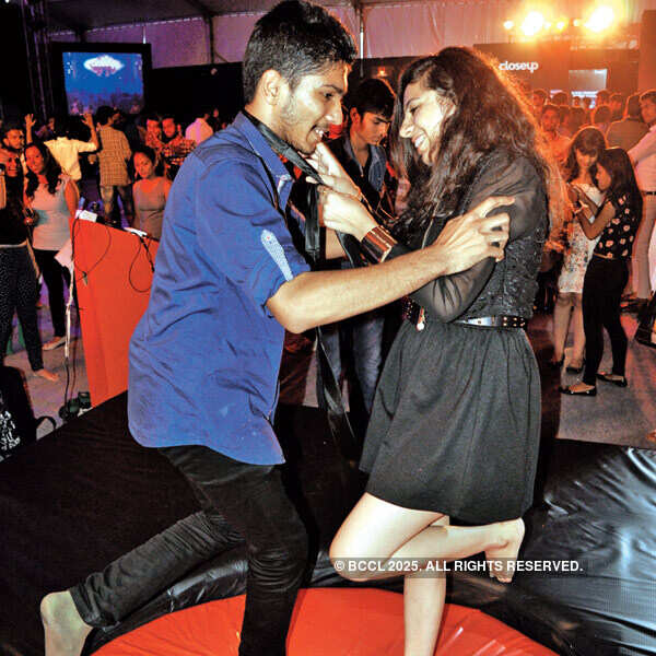 Participants during one of the game rounds