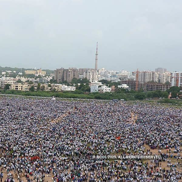 A scene from Patidar Anamat Andolan Samiti