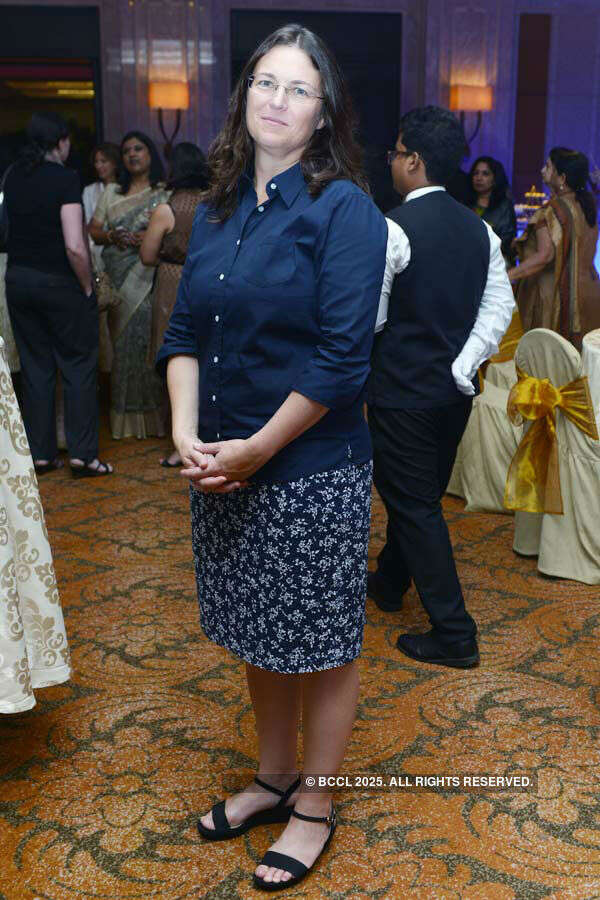 Laura during a welcoming party