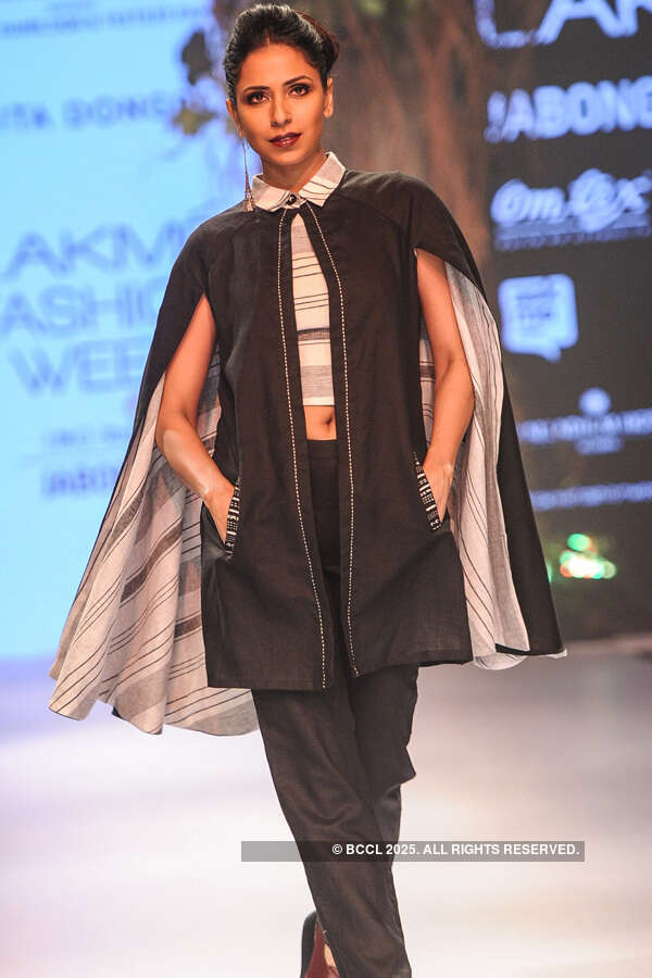 Candice Pinto walks the ramp