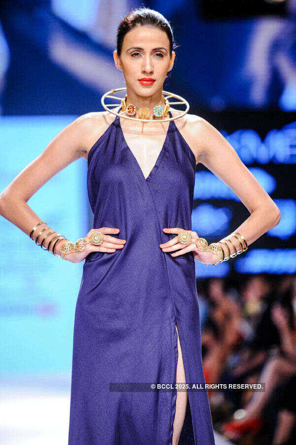 Alesia Raut showcases a creation