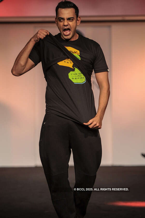 Cyrus Sahukar walks the ramp