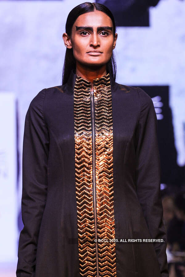 Rachel Byros walks the ramp