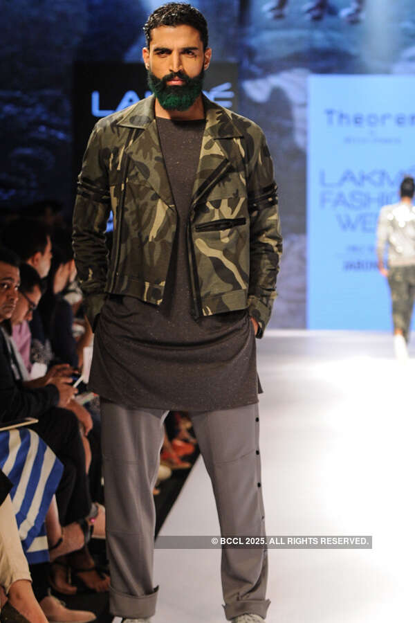 A model walks the ramp