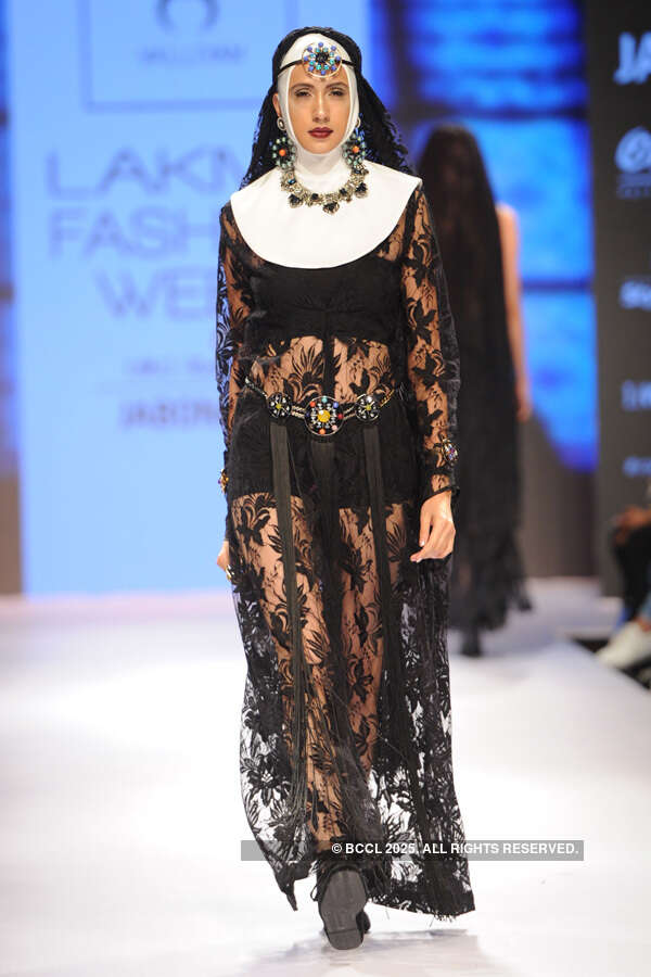 Alesia Raut walks the ramp