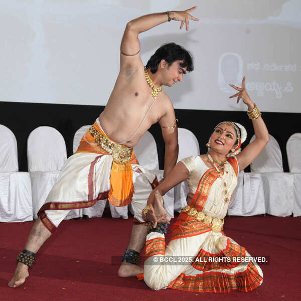Vicharam Suri and Namitha Rao during the audio launch