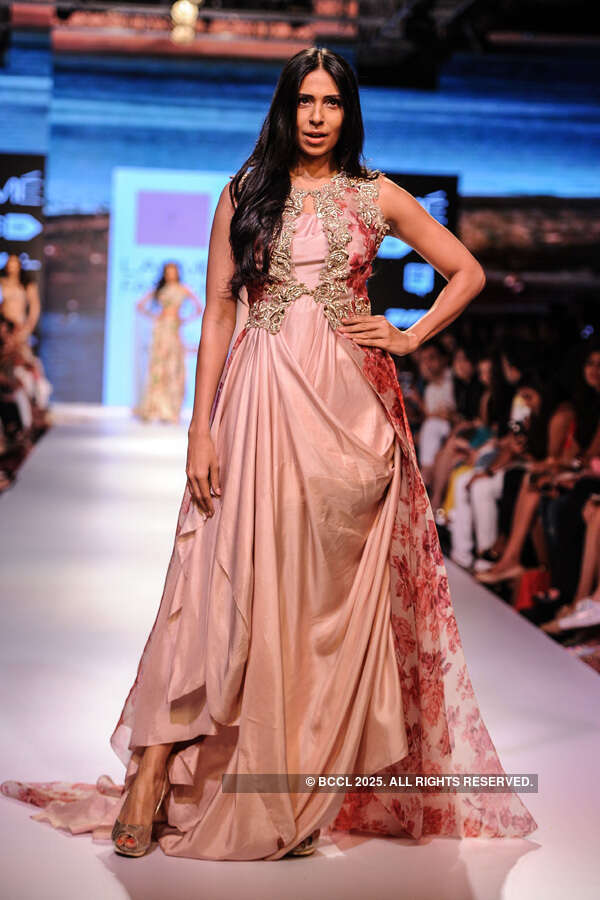 Candice Pinto walks the ramp