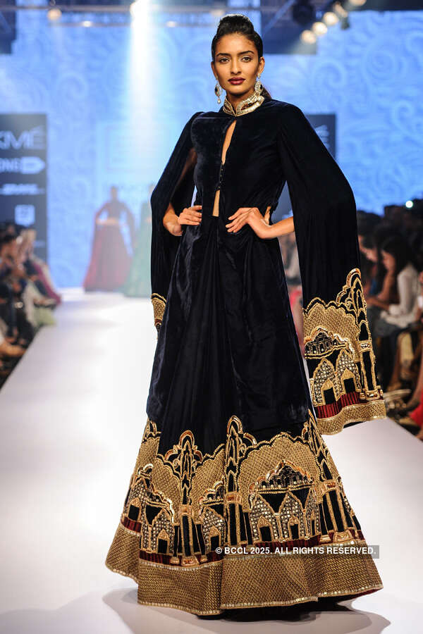 Dayana Erappa walks the ramp