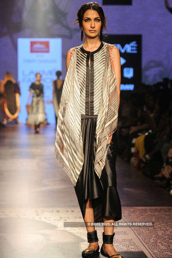 Sanea Shaikh walks the ramp