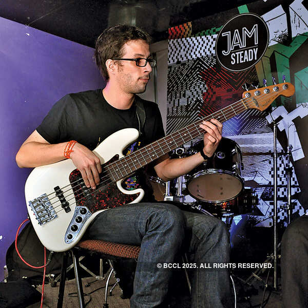 Pierr Antoine Lasnier during a musical night