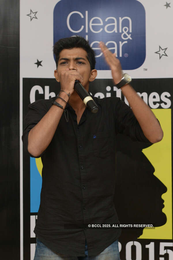 Ankush, first runner-up, during the Clean & Clear Chennai Times Fresh Face 2015 auditions