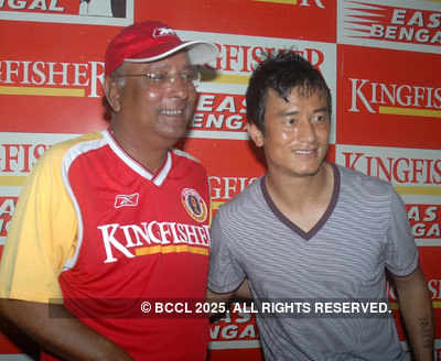 Baichung Bhutia at press meet