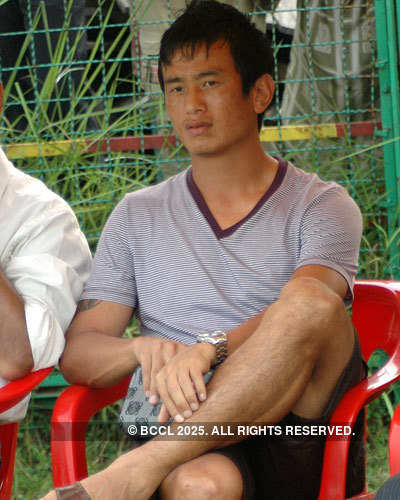 Baichung Bhutia at press meet