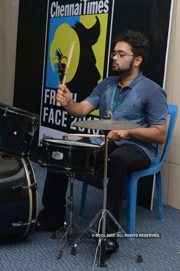Karthik during the Clean & Clear Chennai Times Fresh Face 2015 auditions