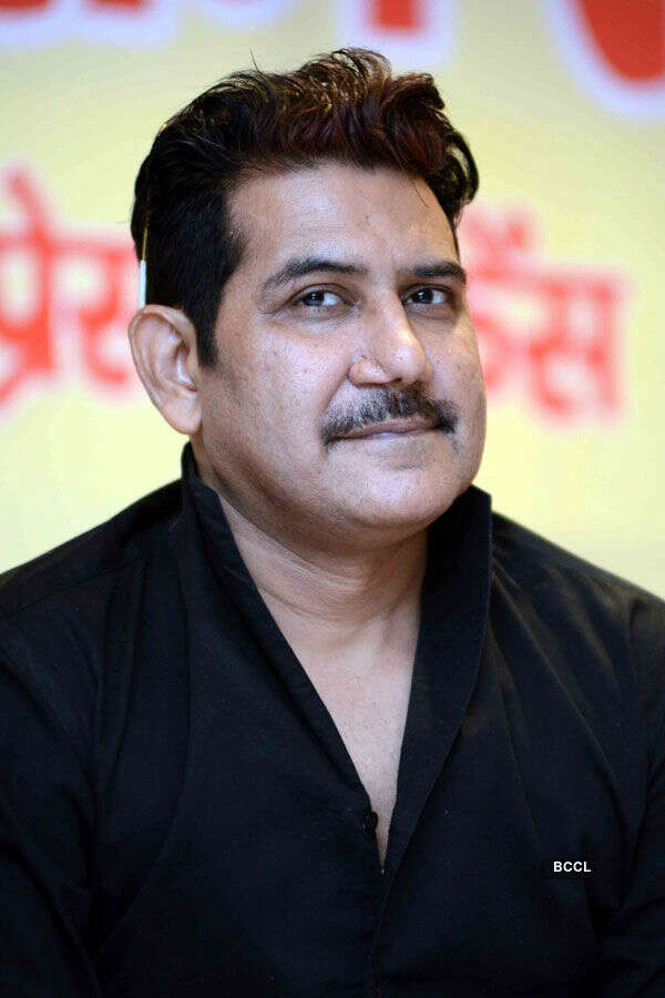 Singer Shankar Sahani clicked during the press conference