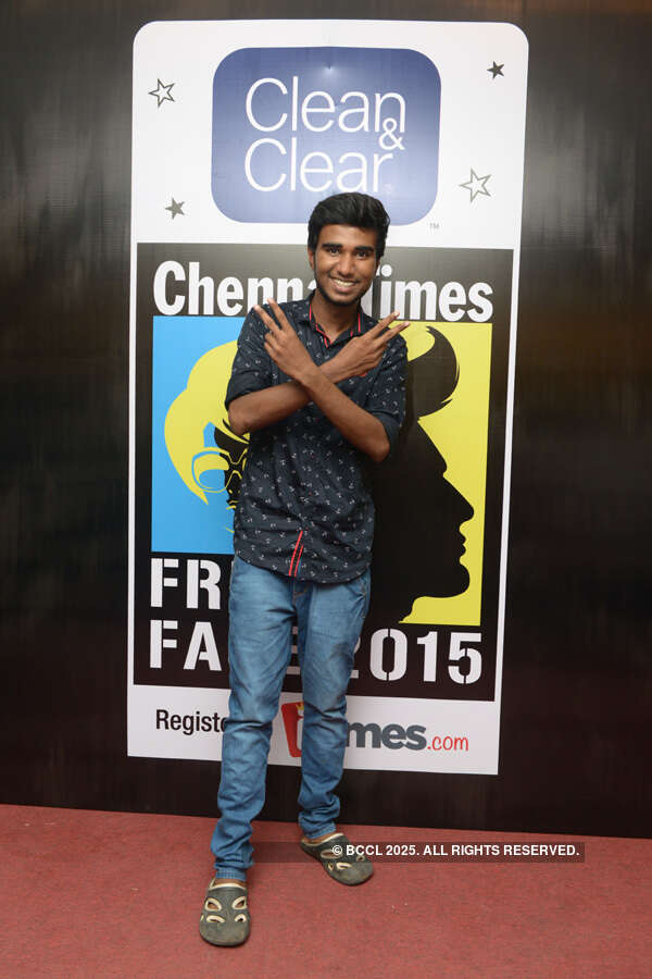 Krish, second runner-up, during the Clean & Clear Chennai Times Fresh Face 2015