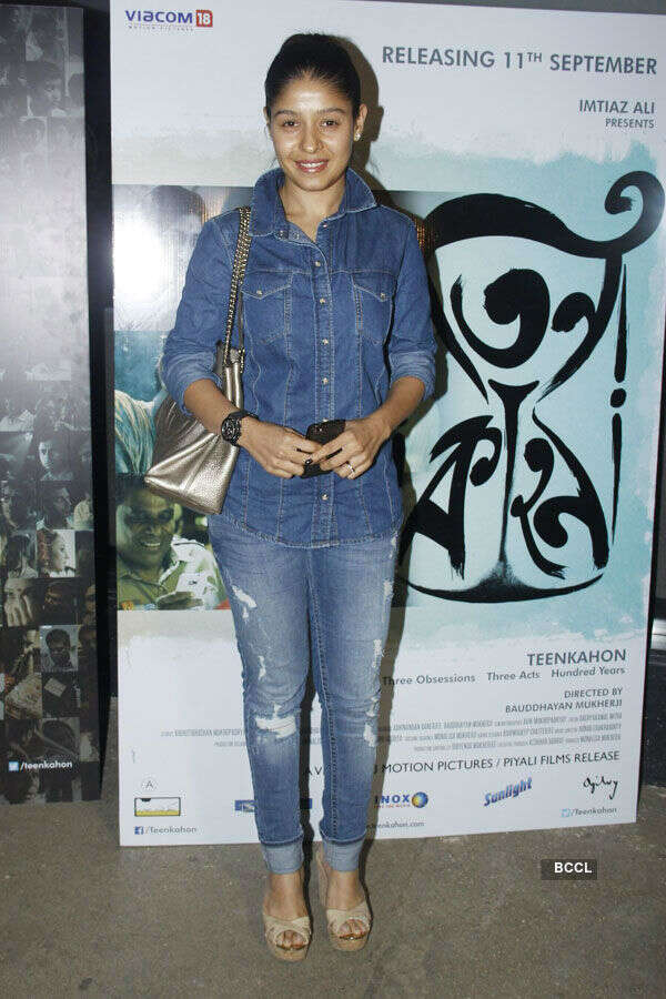Sunidhi Chauhan attends the screening of Bengali film