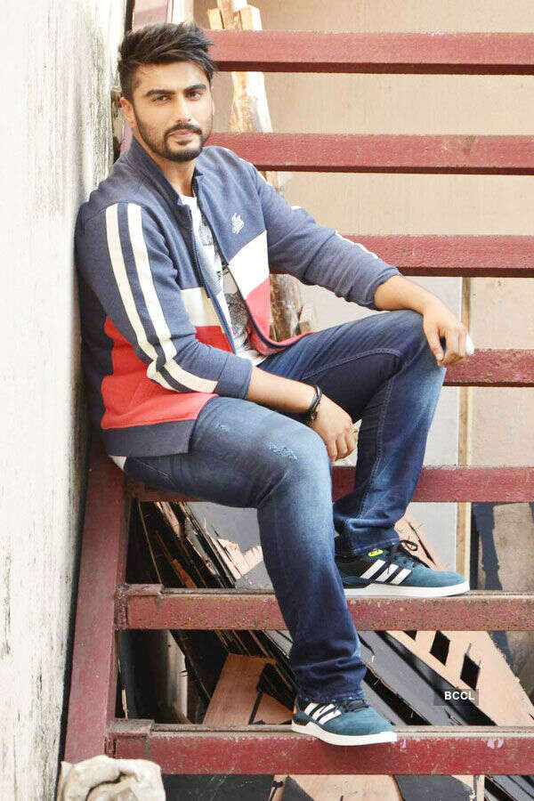 Arjun Kapoor during an ad shoot for a leading clothing line