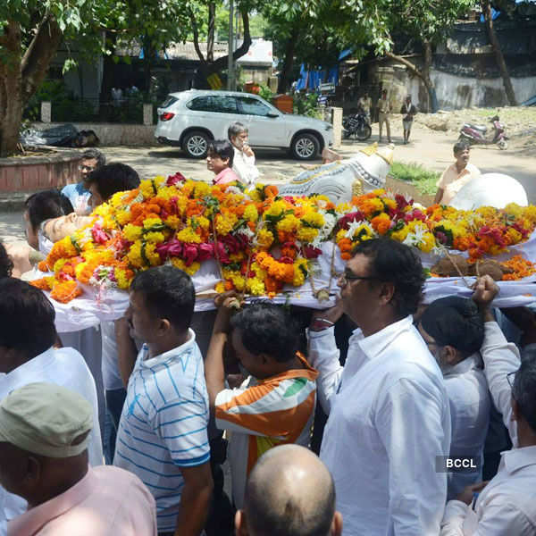 Aadesh Shrivastava's funeral